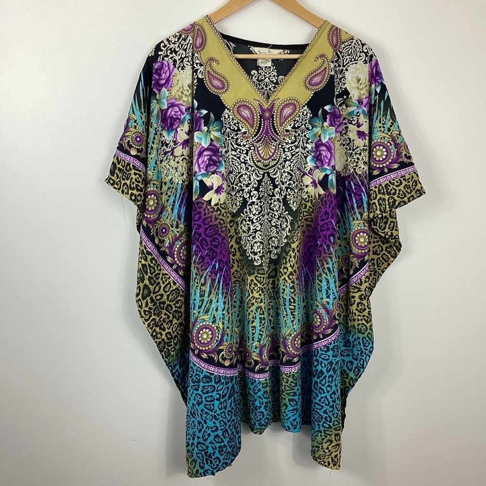 Gypsie Blu Floral Animal Print Tunic